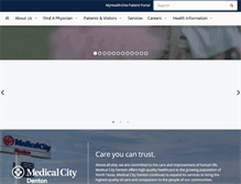 Tablet Screenshot of medicalcitydenton.com